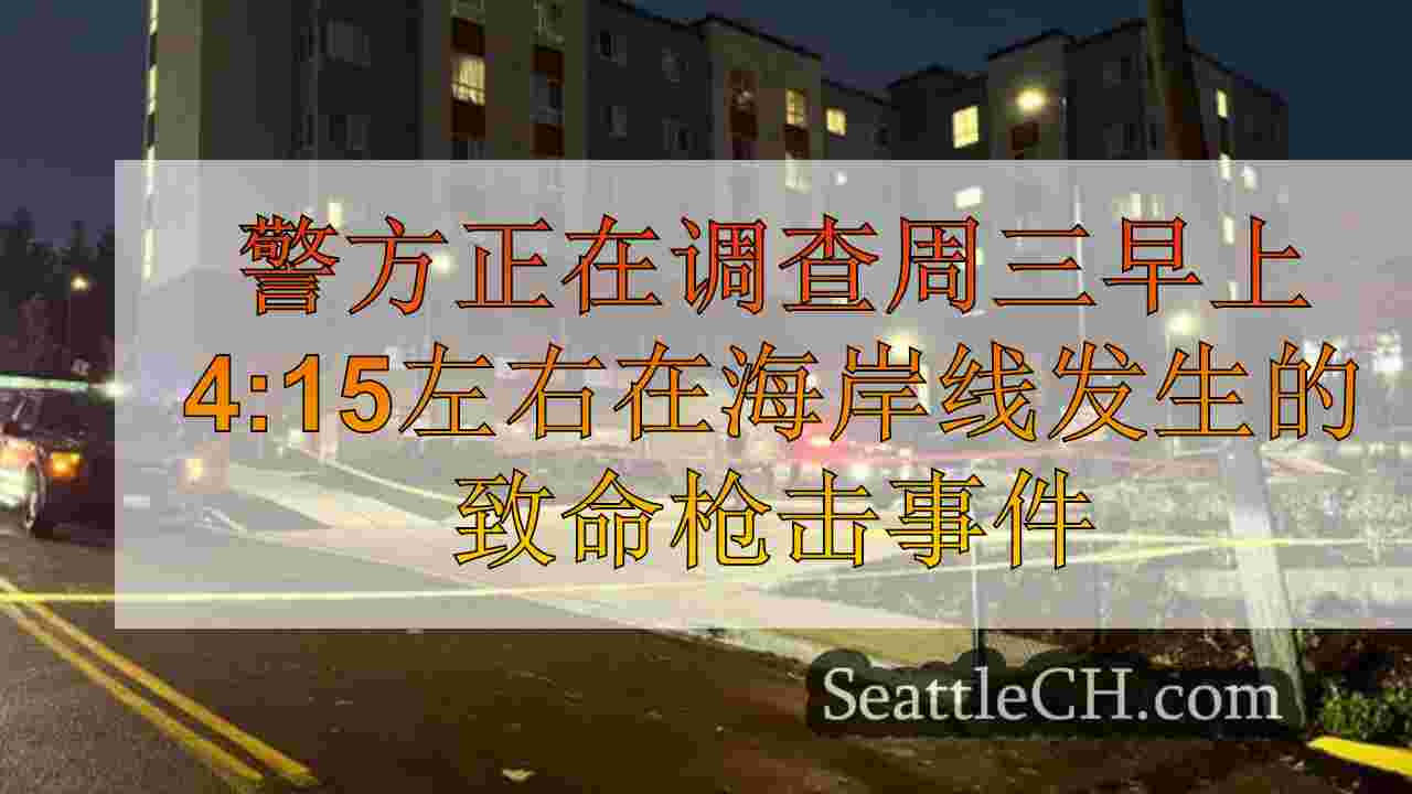 警方调查在华盛顿州海岸线的致命枪击事件