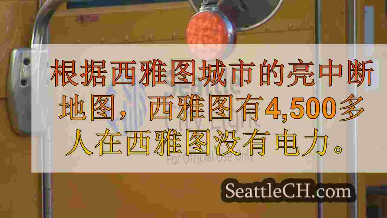 9K北西雅图居民在黑暗中，正在调查的停电