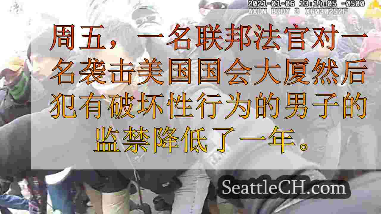 尽管法庭上有破坏性的行为，但国会大厦暴徒的判决减少