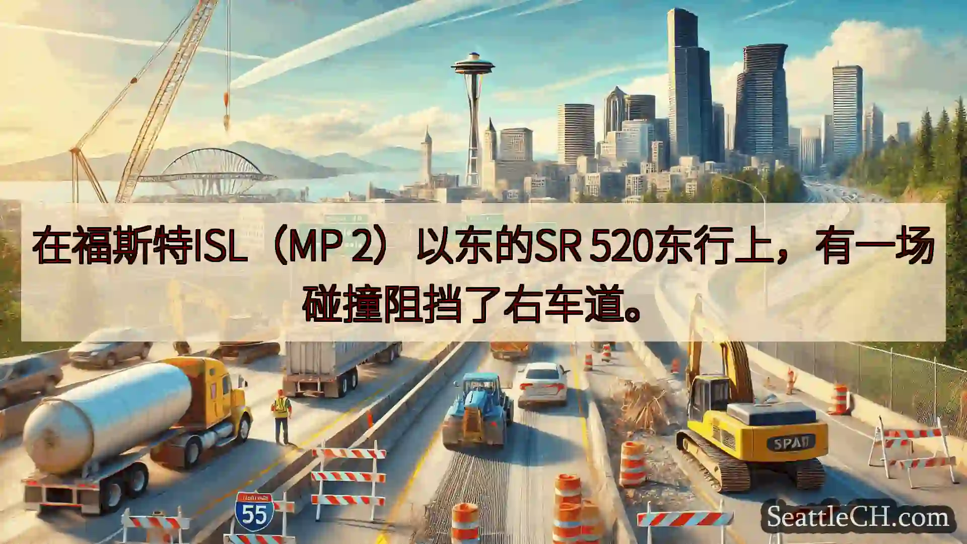 西雅图交通新闻 在福斯特ISL（MP 2）以东的SR