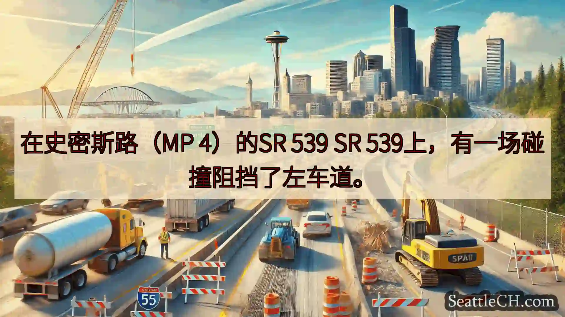 西雅图交通新闻 在史密斯路（MP 4）的SR 539 SR