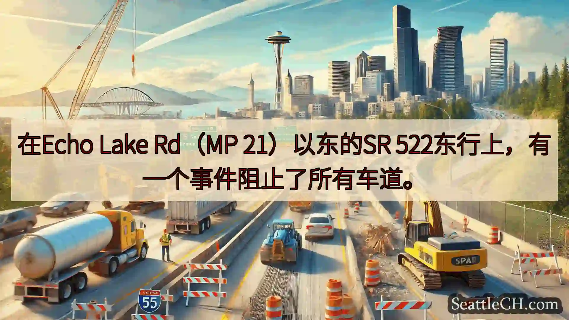 西雅图交通新闻 在Echo Lake Rd（MP 21）以东的SR