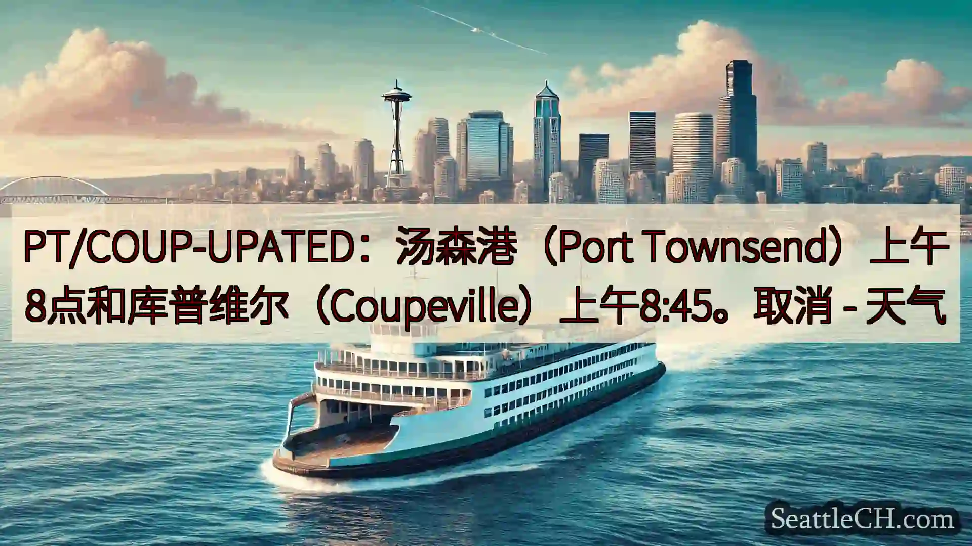 西雅图渡轮新闻 PT/COUP-UPATED：汤森港（Port