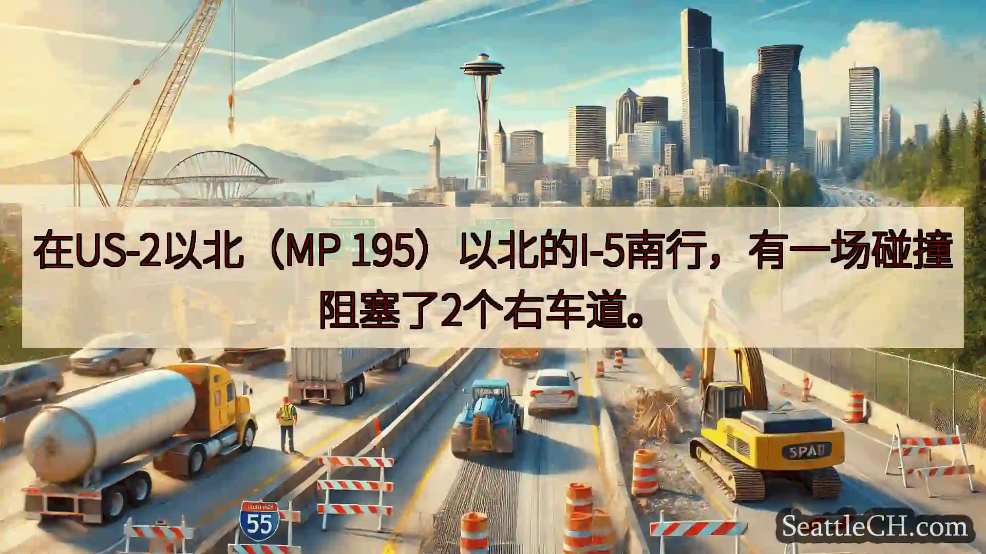 西雅图交通新闻 在US-2以北（MP