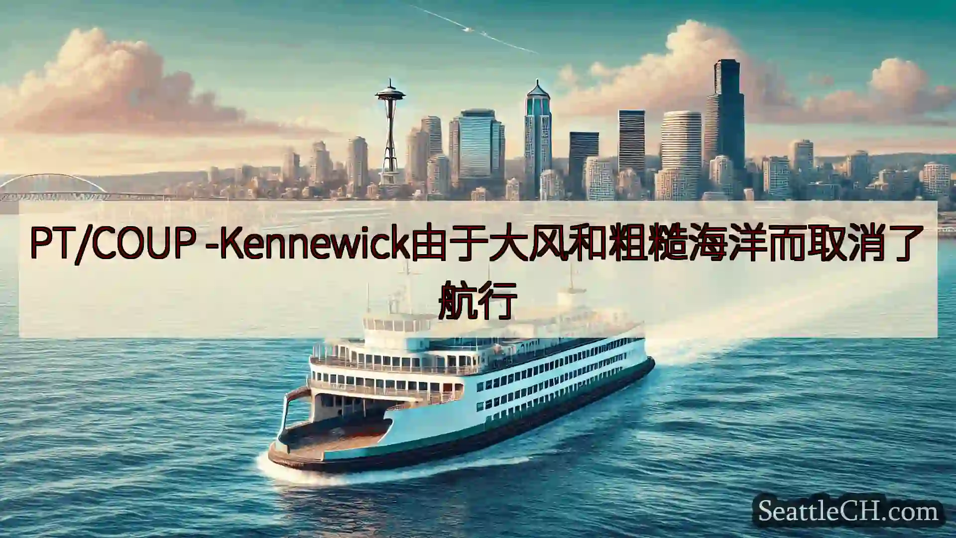 西雅图渡轮新闻 PT/COUP -Kennewick由于大风和粗糙海洋而取消了航行