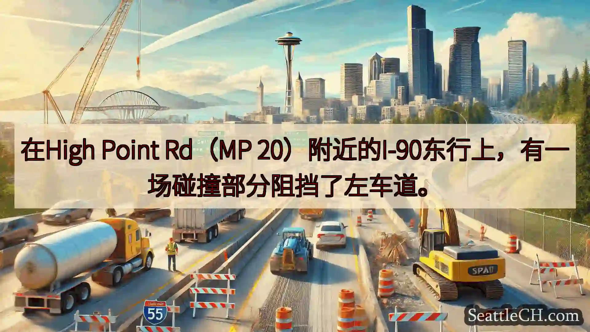 西雅图交通新闻 在High Point Rd（MP