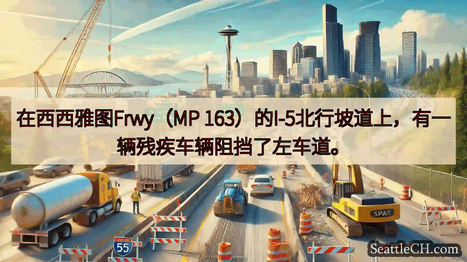 西雅图交通新闻 在西西雅图Frwy（MP