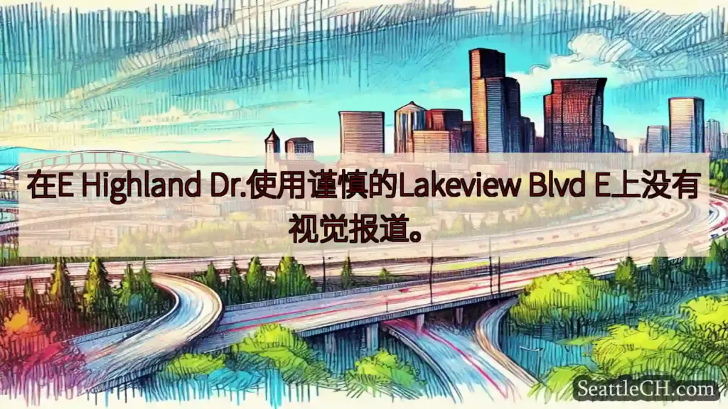 西雅图交通新闻 在E Highland Dr.使用谨慎的Lakeview Blvd