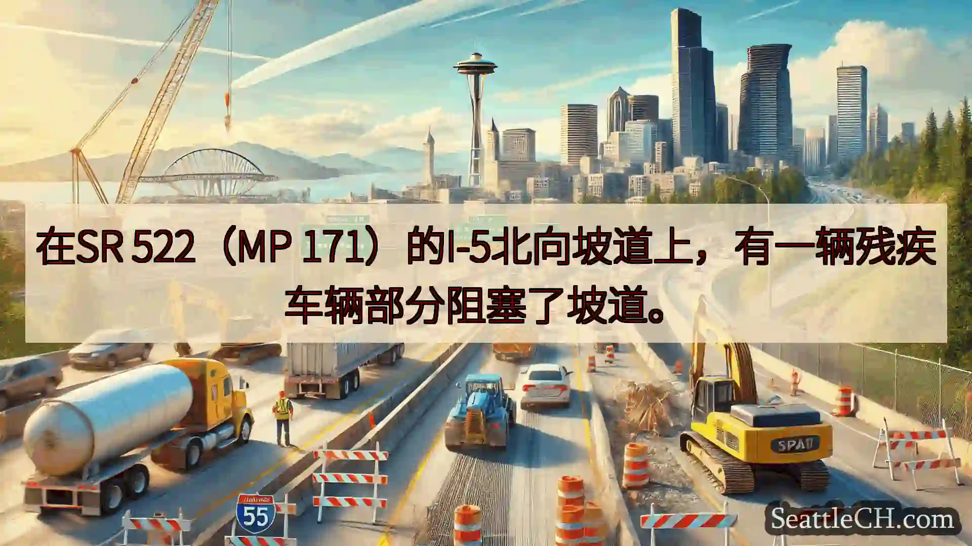 西雅图交通新闻 在SR 522（MP