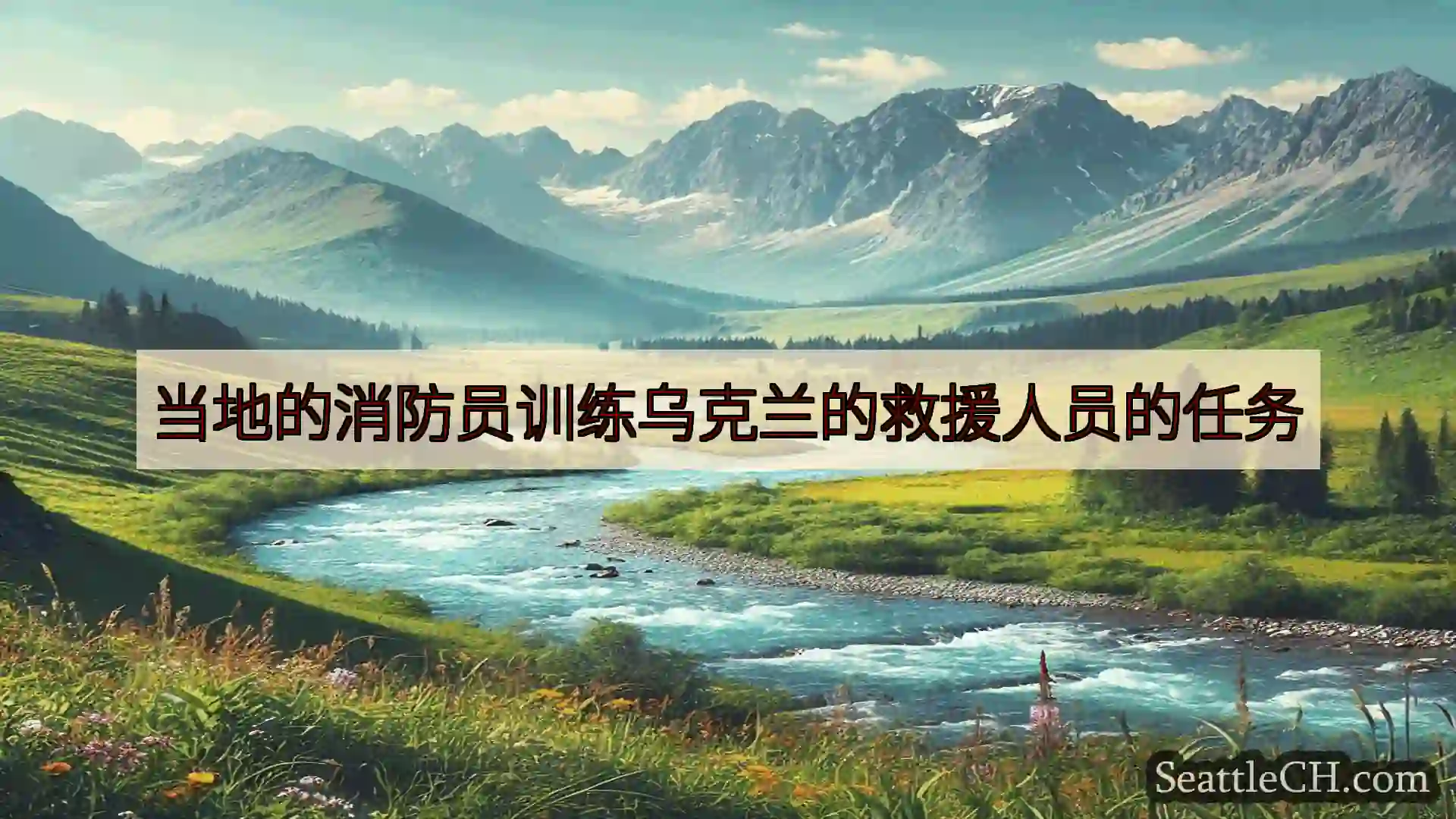 西雅图新闻 当地的消防员训练乌克兰的救援人员的任务