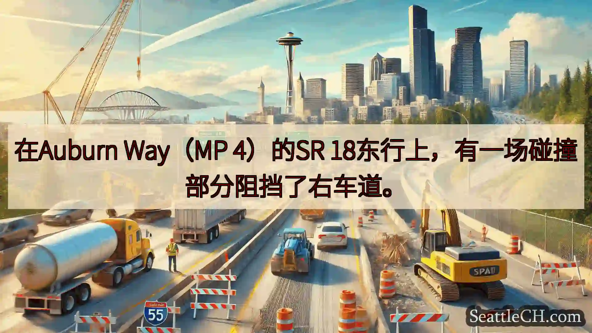 西雅图交通新闻 在Auburn Way（MP 4）的SR