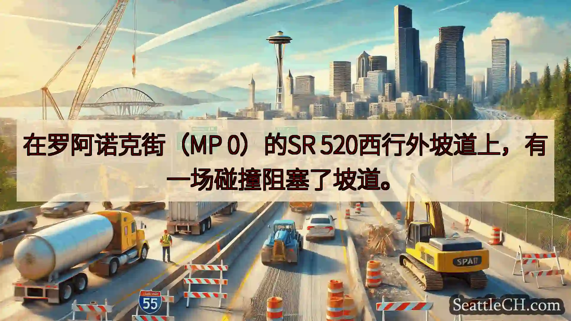 西雅图交通新闻 在罗阿诺克街（MP 0）的SR