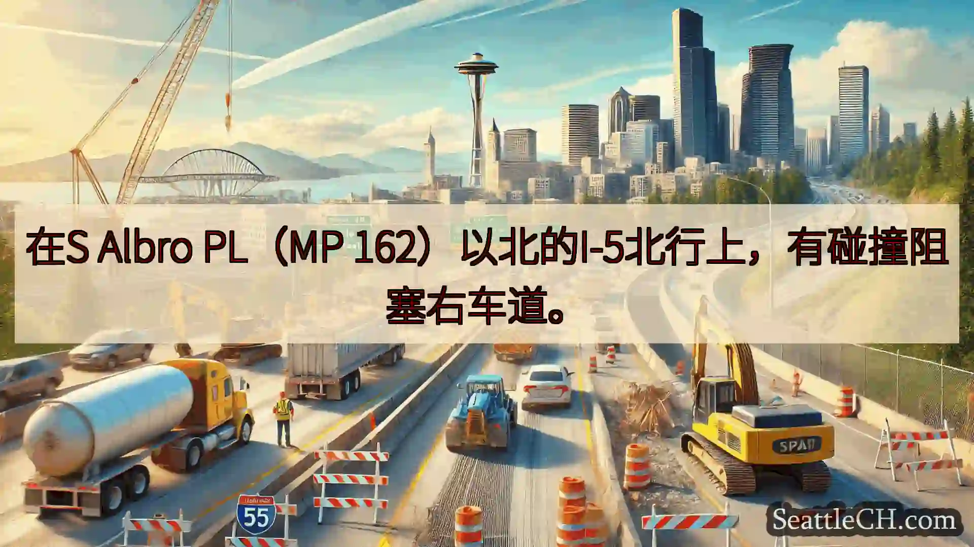 西雅图交通新闻 在S Albro PL（MP