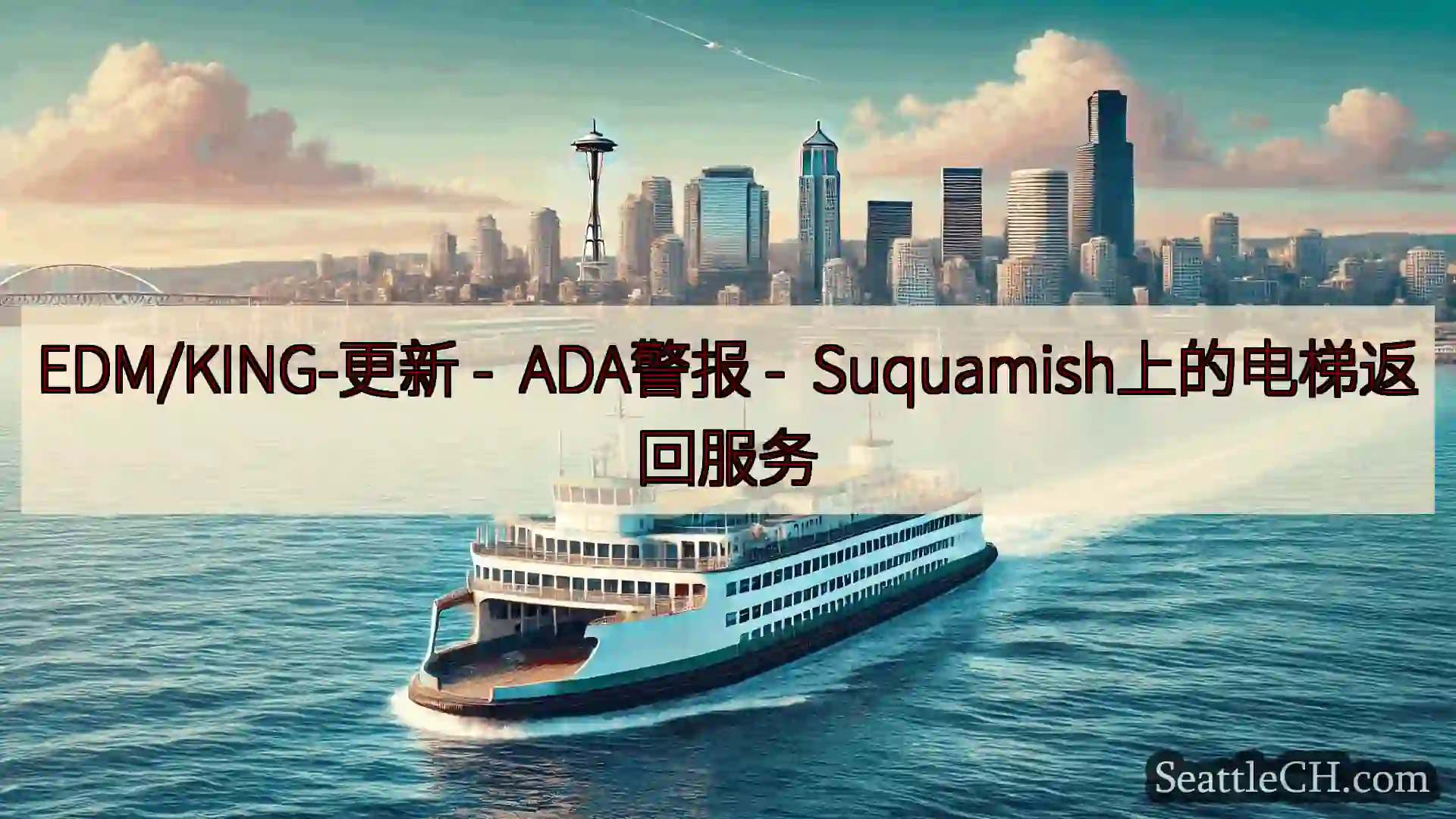 西雅图渡轮新闻 EDM/KING-更新 - ADA警报 -