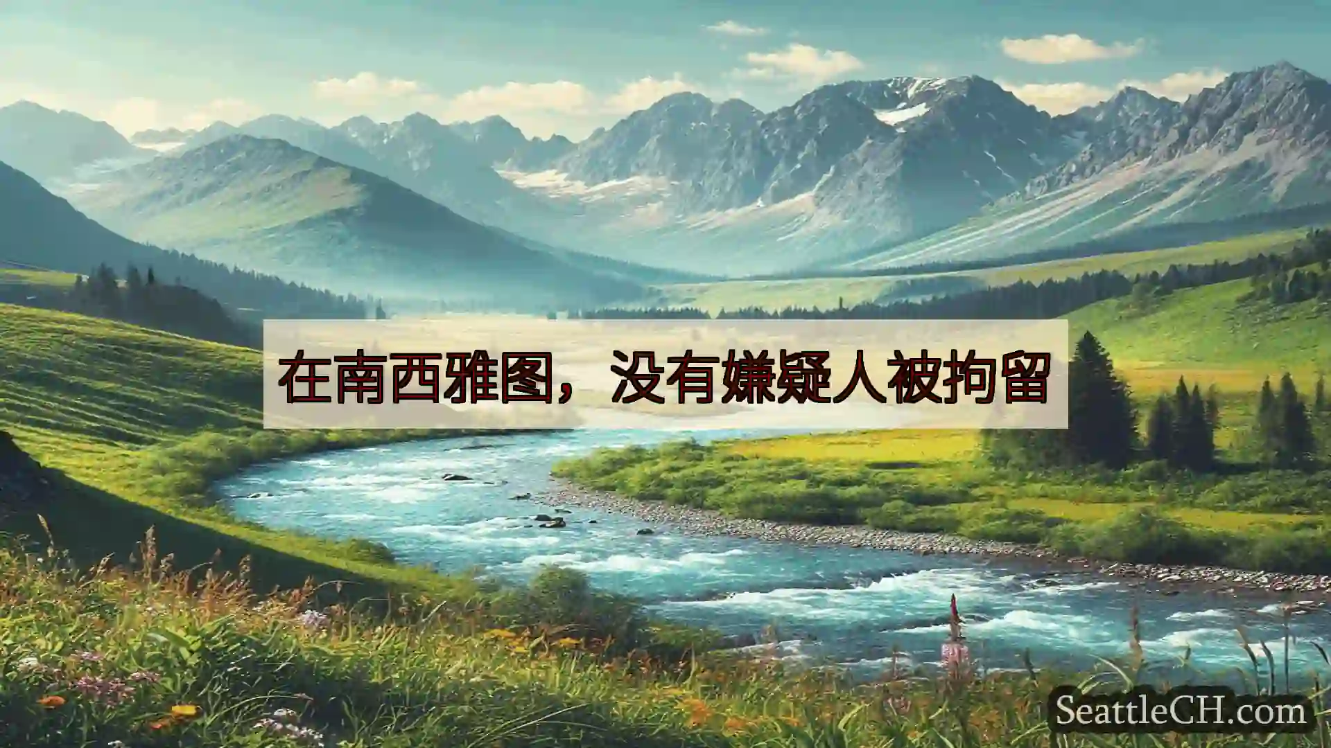 西雅图新闻 在南西雅图，没有嫌疑人被拘留