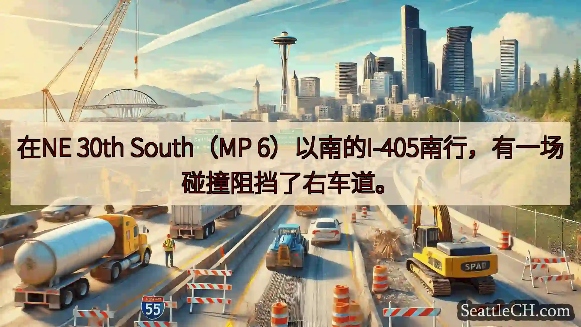 西雅图交通新闻 在NE 30th South（MP