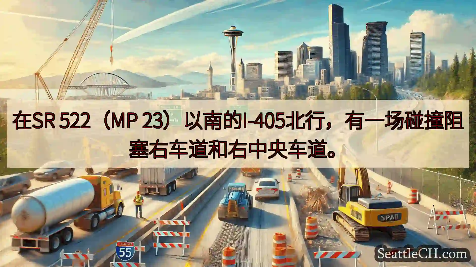 西雅图交通新闻 在SR 522（MP