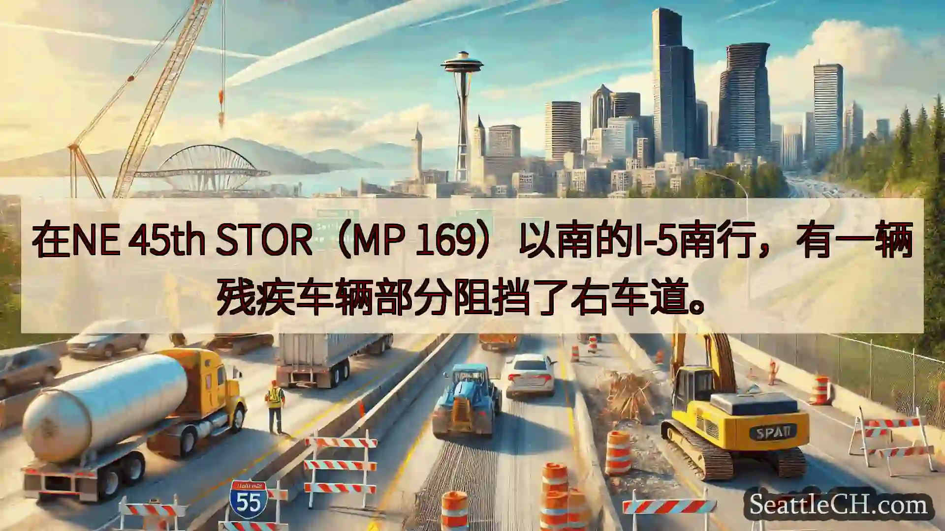 西雅图交通新闻 在NE 45th STOR（MP