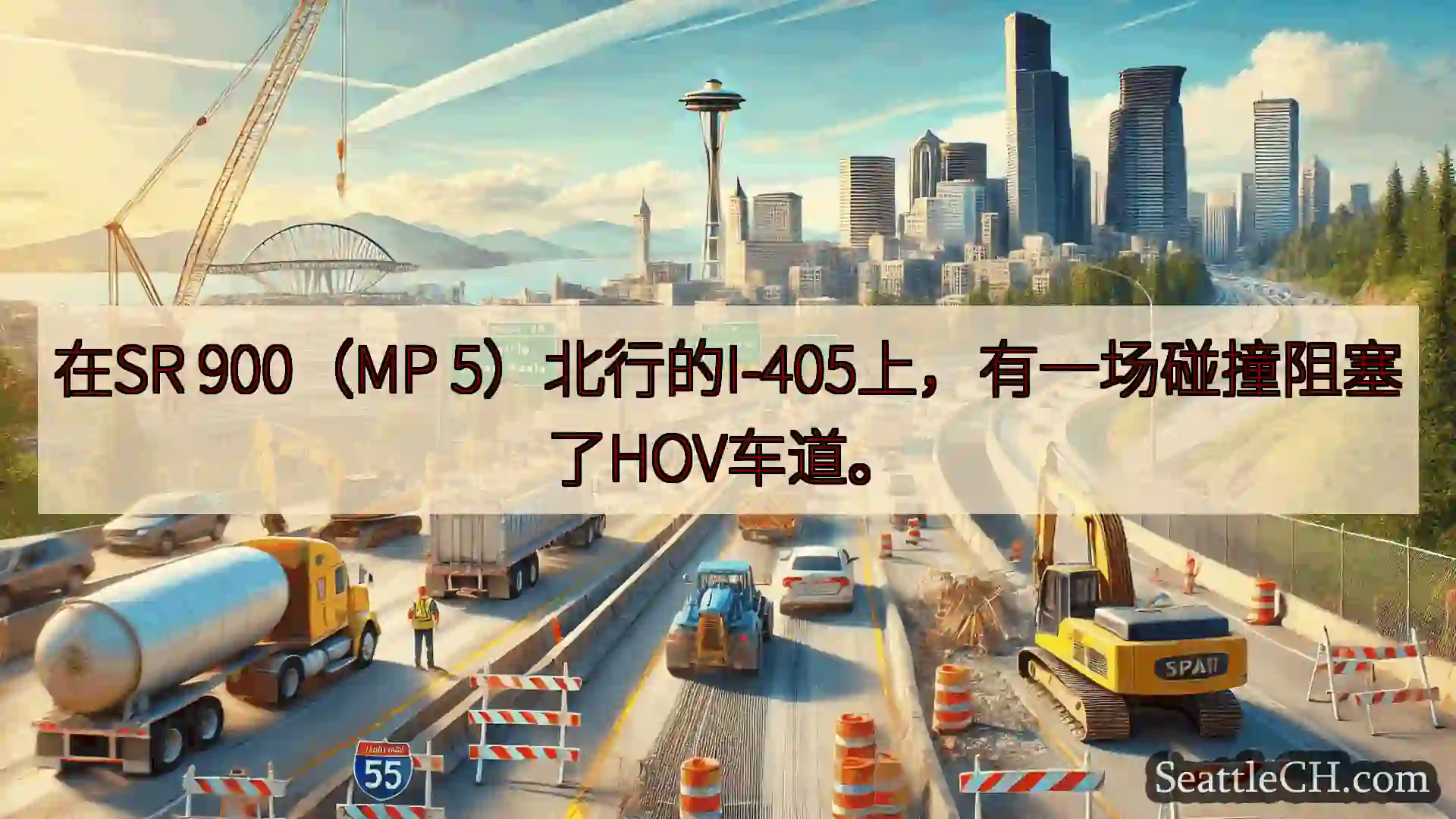 西雅图交通新闻 在SR 900（MP