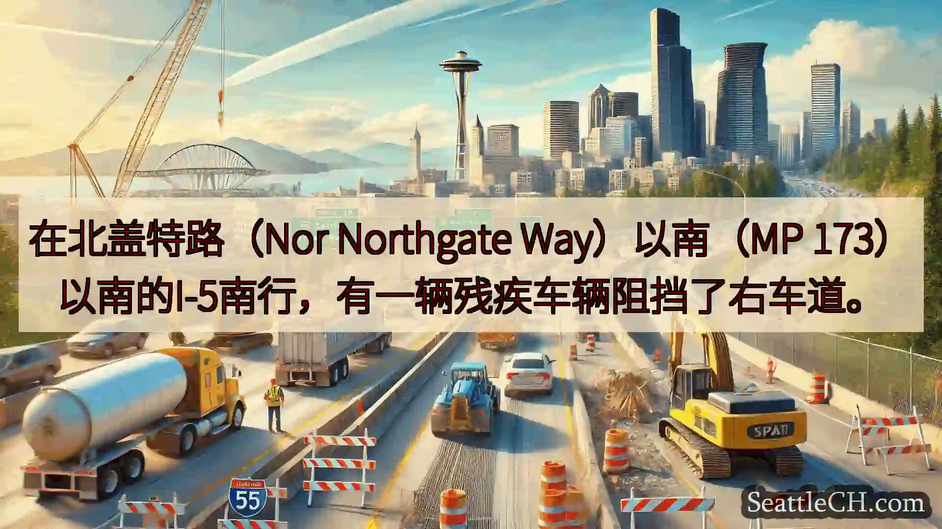 西雅图交通新闻 在北盖特路（Nor Northgate Way）以南（MP