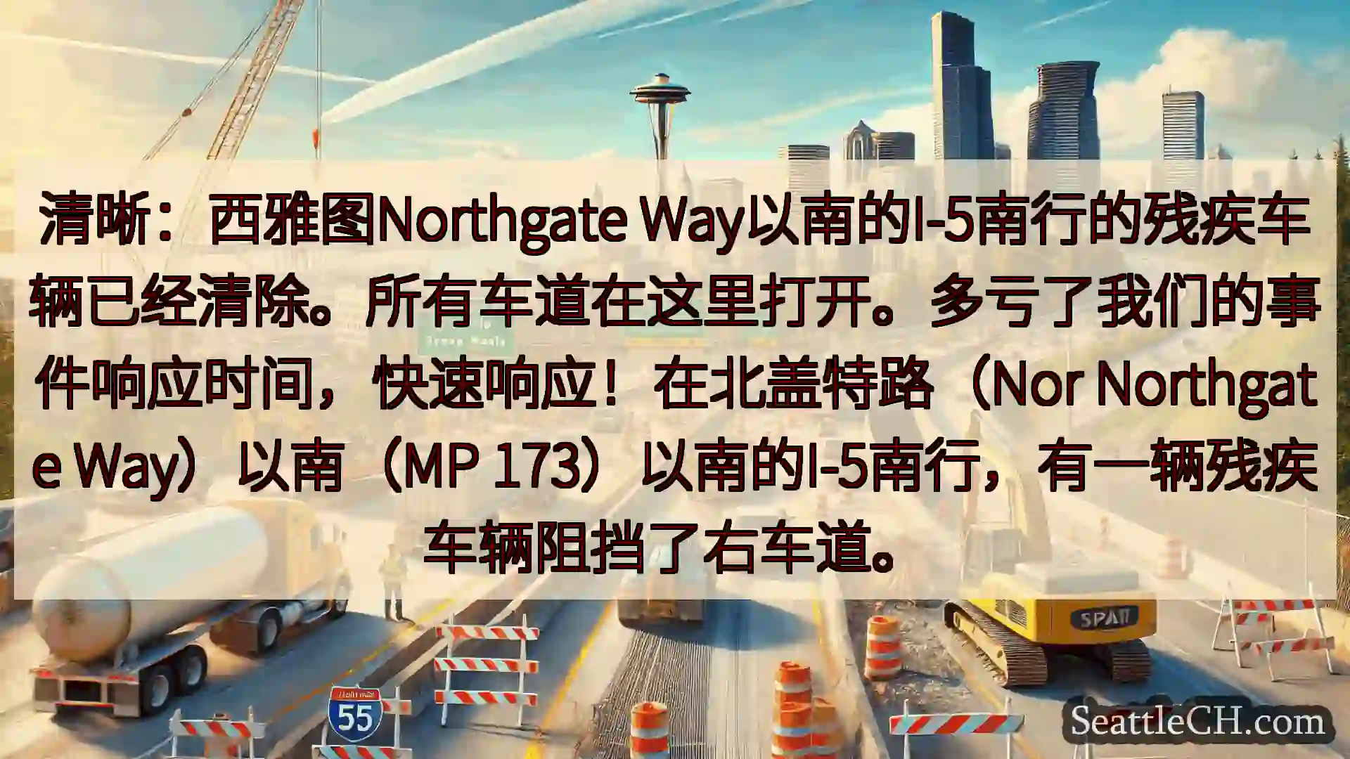西雅图交通新闻 清晰：西雅图Northgate