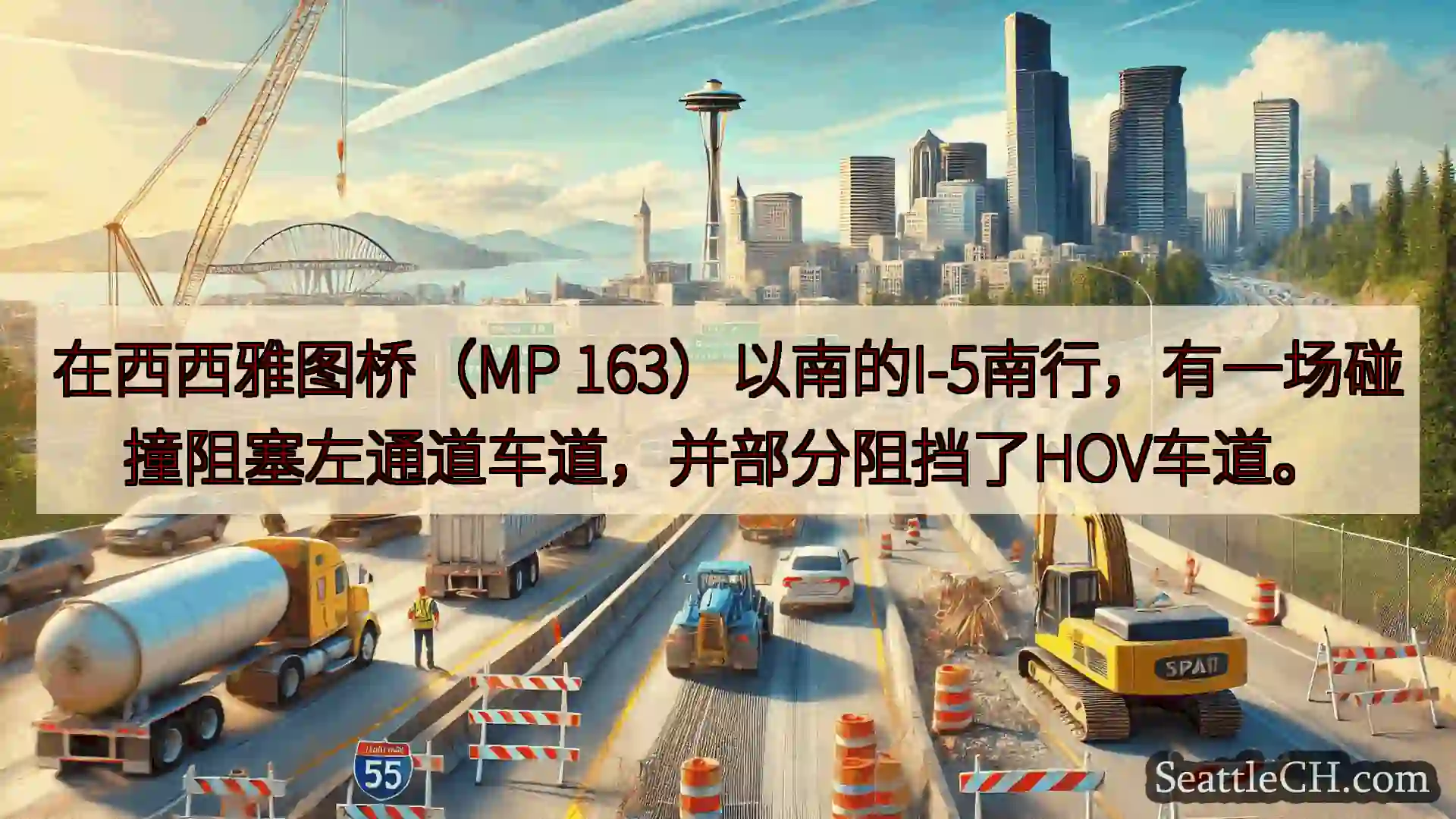 西雅图交通新闻 在西西雅图桥（MP