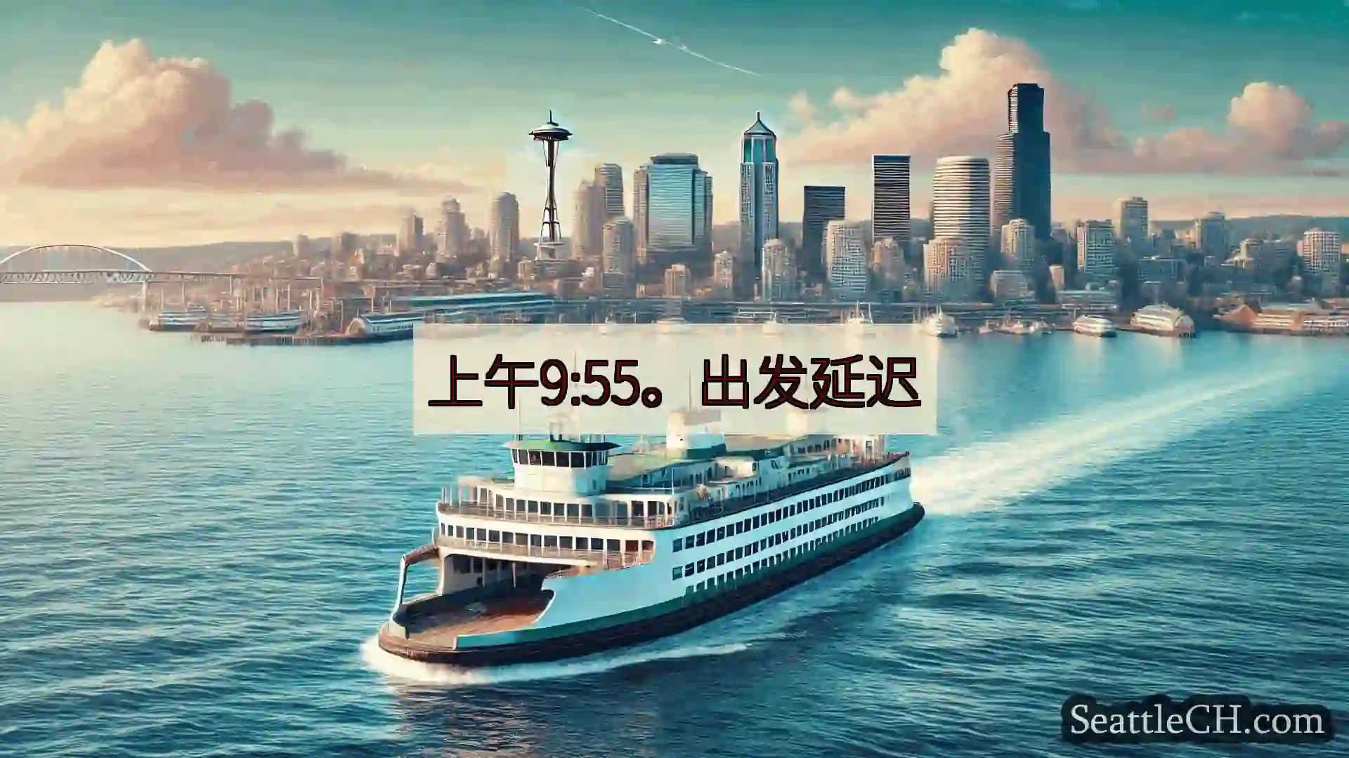 西雅图渡轮新闻 上午9:55。出发延迟https://wsdot.com/ferrie