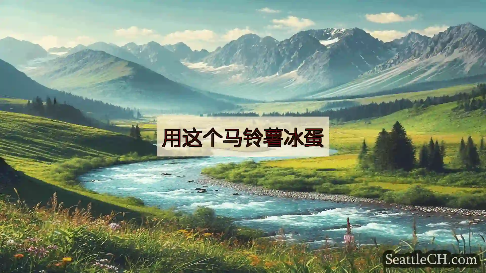 西雅图新闻 用这个马铃薯冰蛋