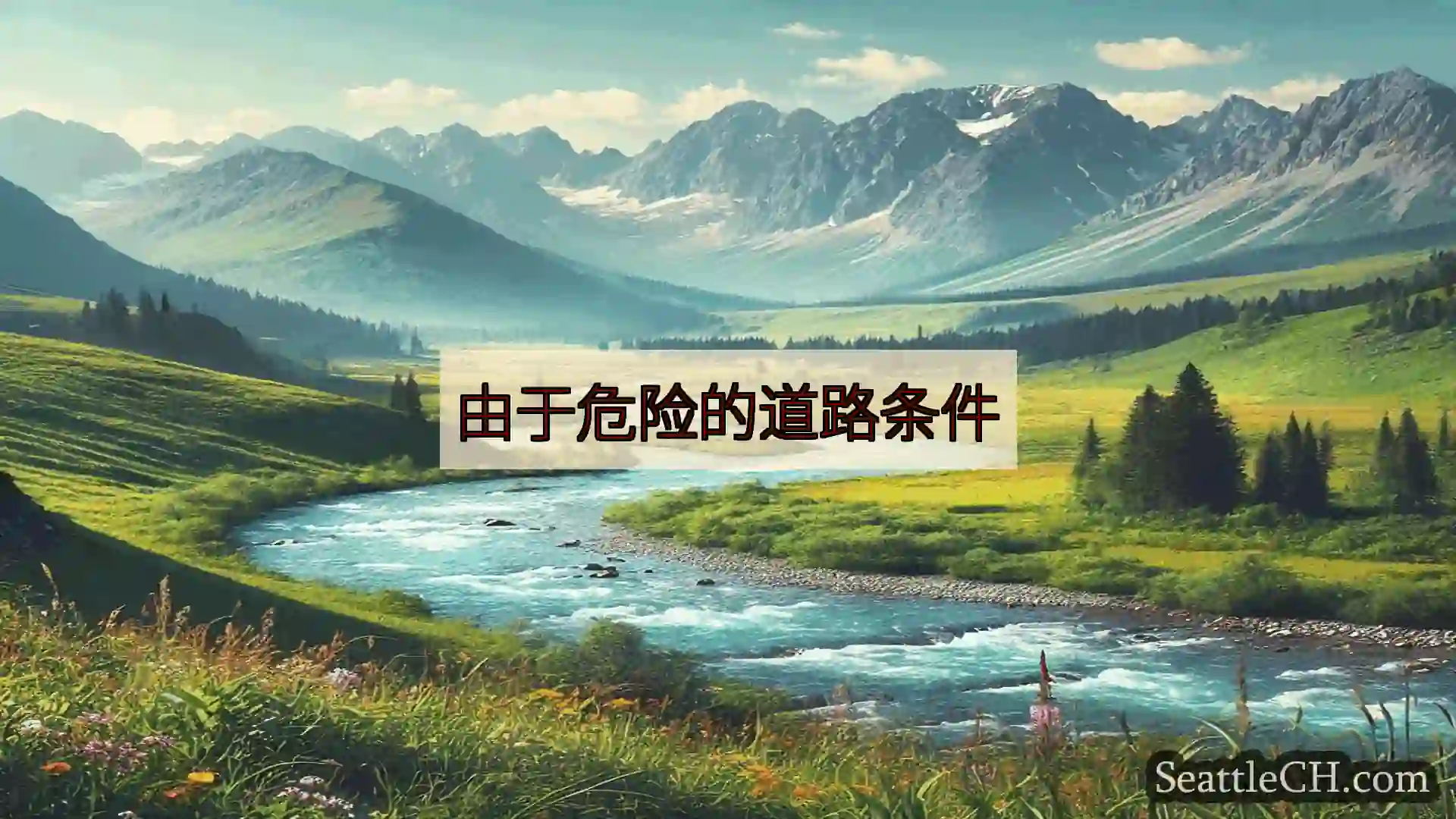 西雅图新闻 由于危险的道路条件