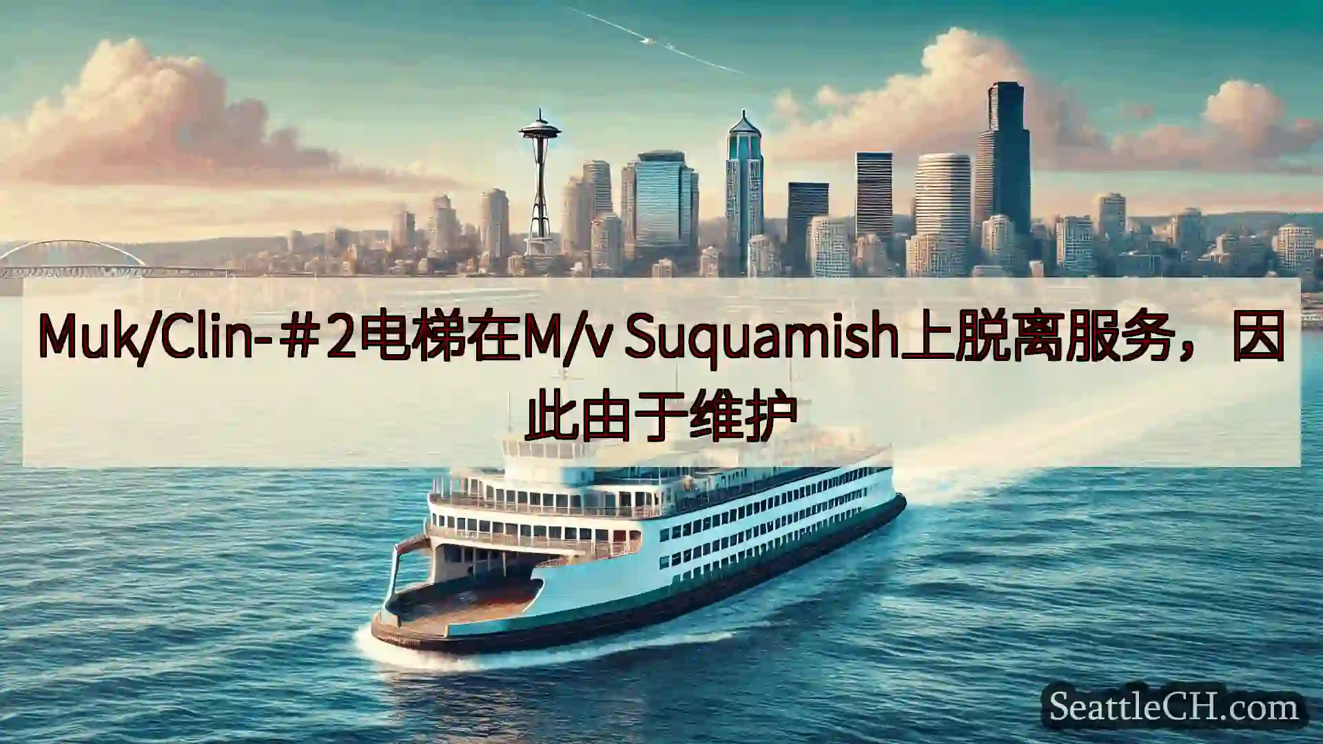 西雅图渡轮新闻 Muk/Clin-＃2电梯在M/v