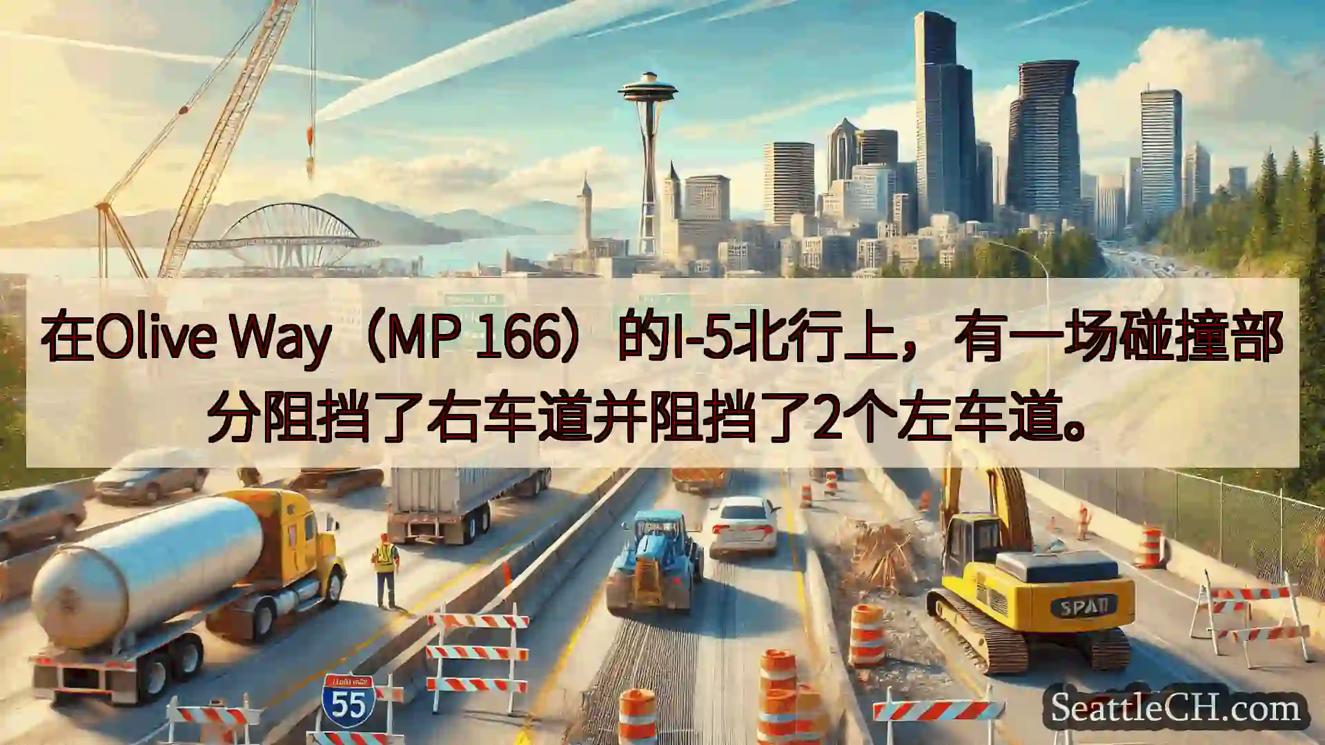 西雅图交通新闻 在Olive Way（MP