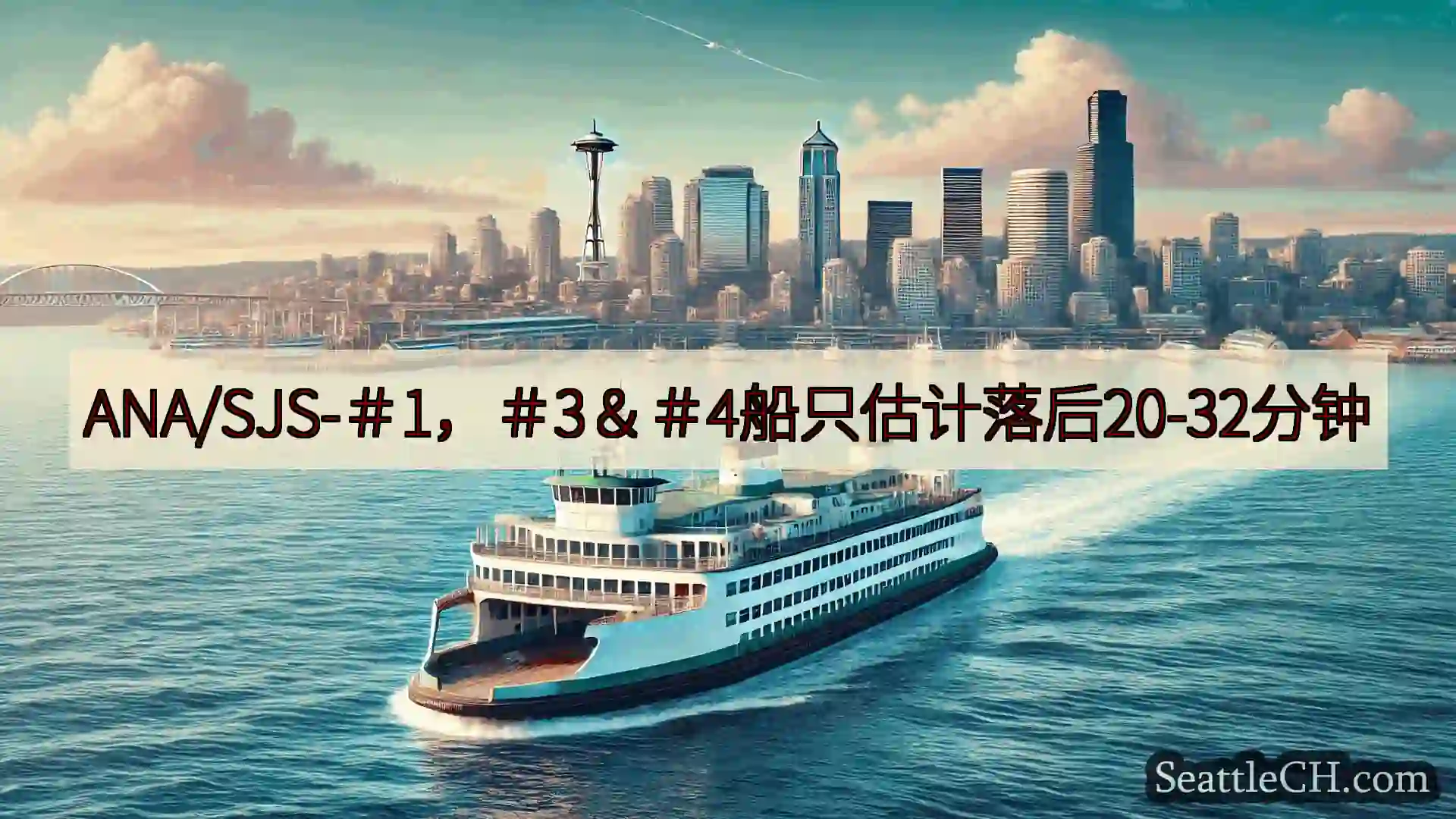 西雅图渡轮新闻 ANA/SJS-＃1，＃3＆＃4船只估计落后20-32分钟https: