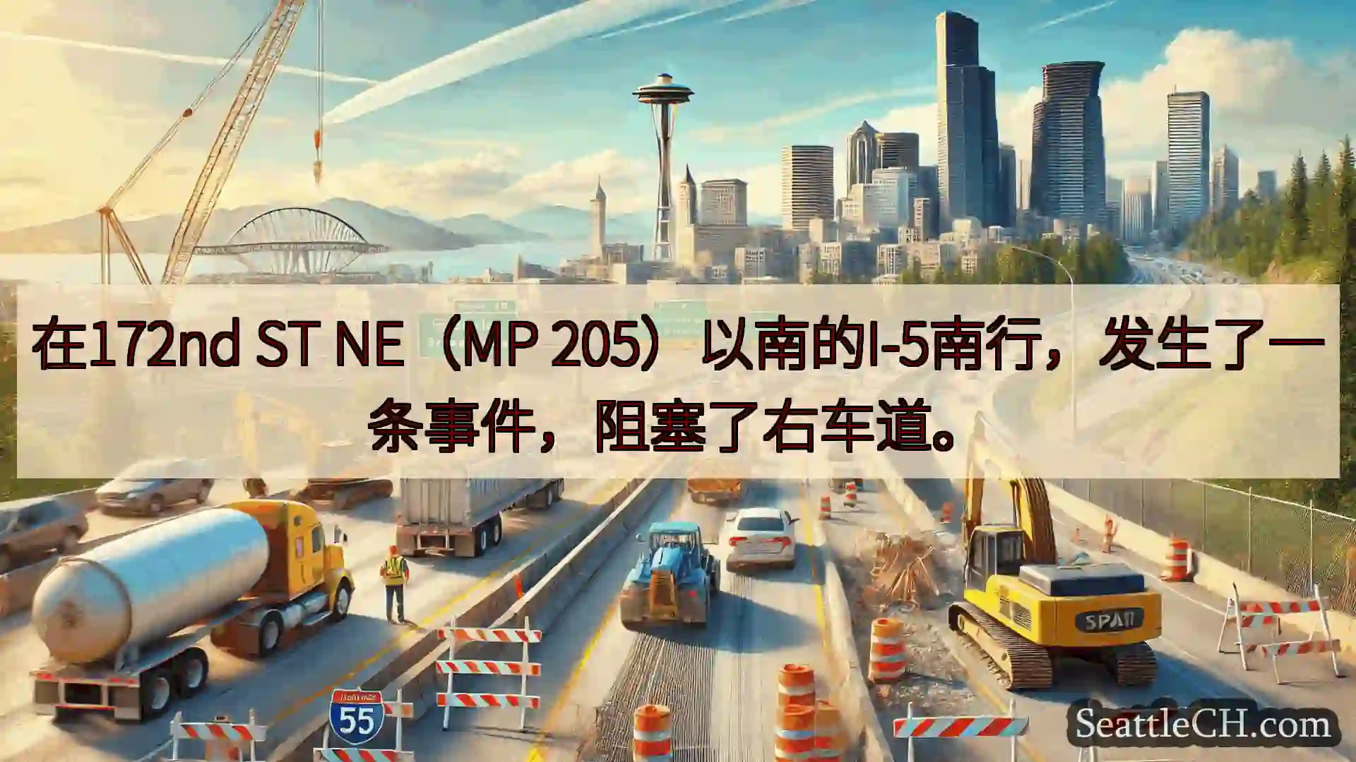 西雅图交通新闻 在172nd ST NE（MP
