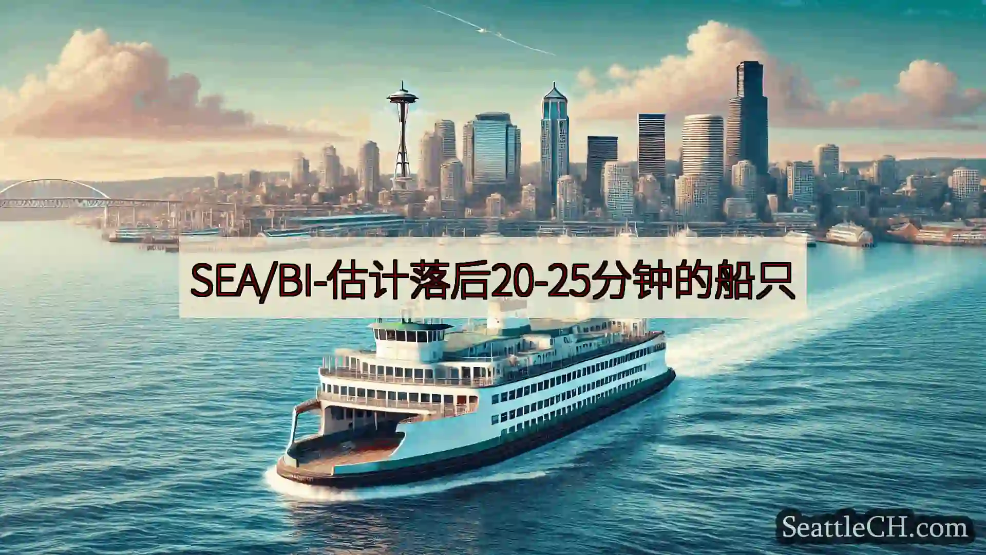 西雅图渡轮新闻 SEA/BI-估计落后20-25分钟的船只https://wsdot.