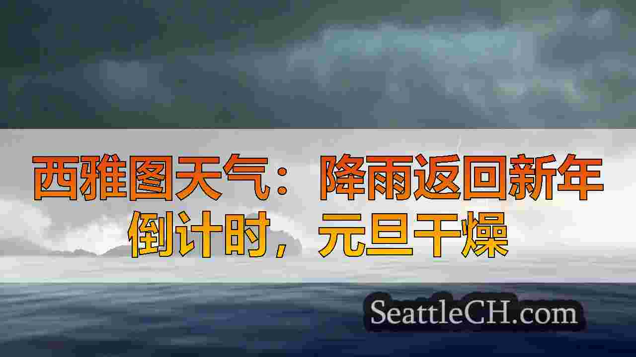 西雅图天气：除夕倒计时，雨机会，元旦干燥