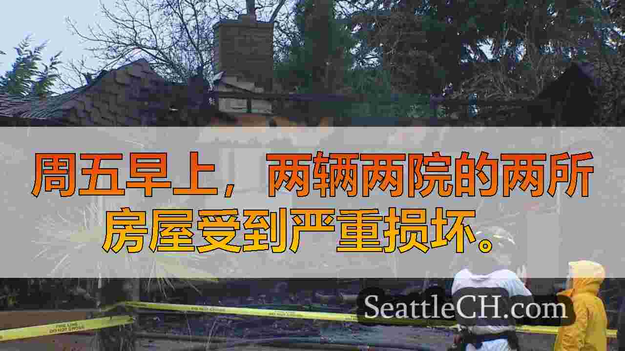 伦顿的2辆警报大火中的两所房屋受到严重损坏