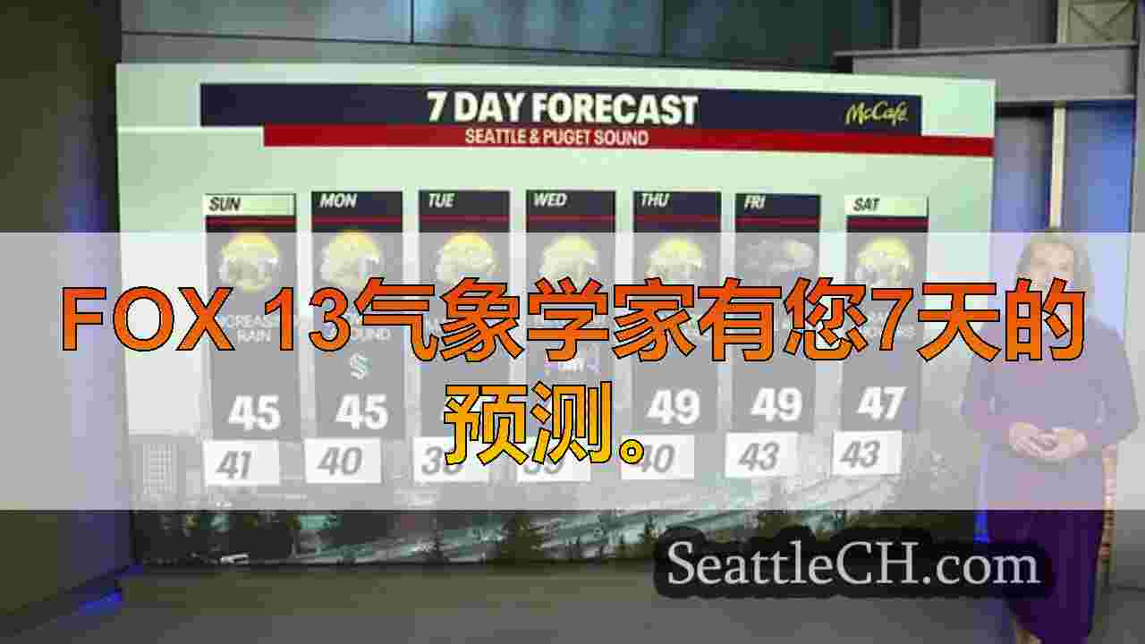 西雅图天气：山雪升起，低地雨返回周日