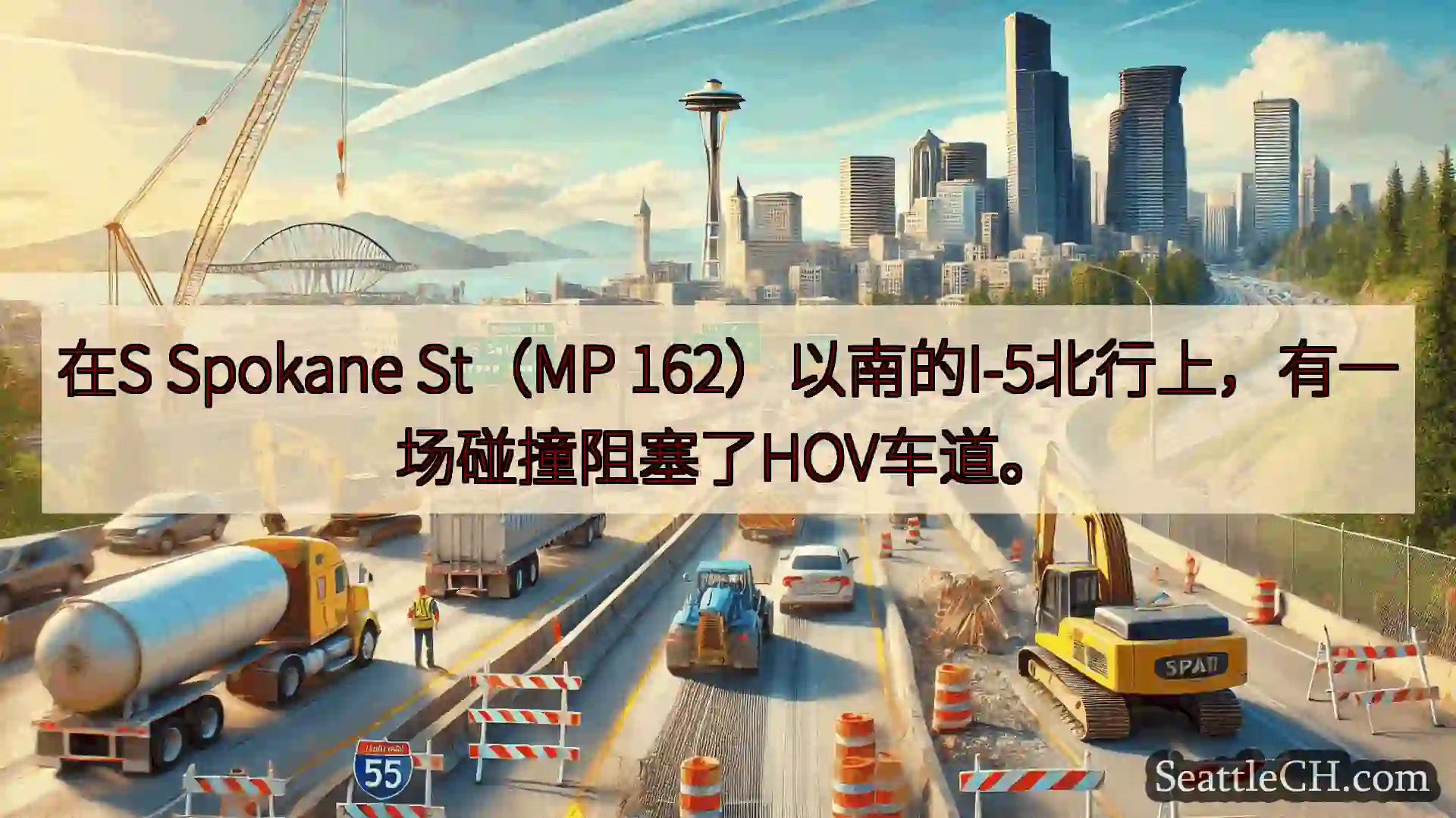 西雅图交通新闻 在S Spokane St（MP