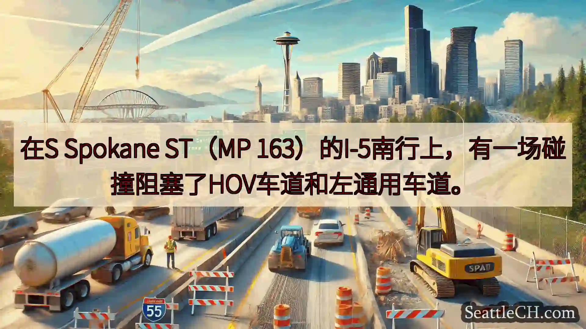 西雅图交通新闻 在S Spokane ST（MP