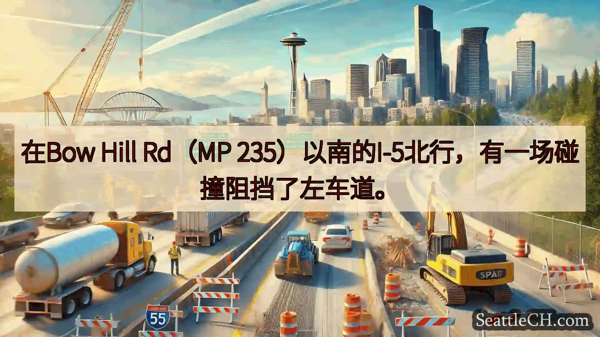 西雅图交通新闻 在Bow Hill Rd（MP