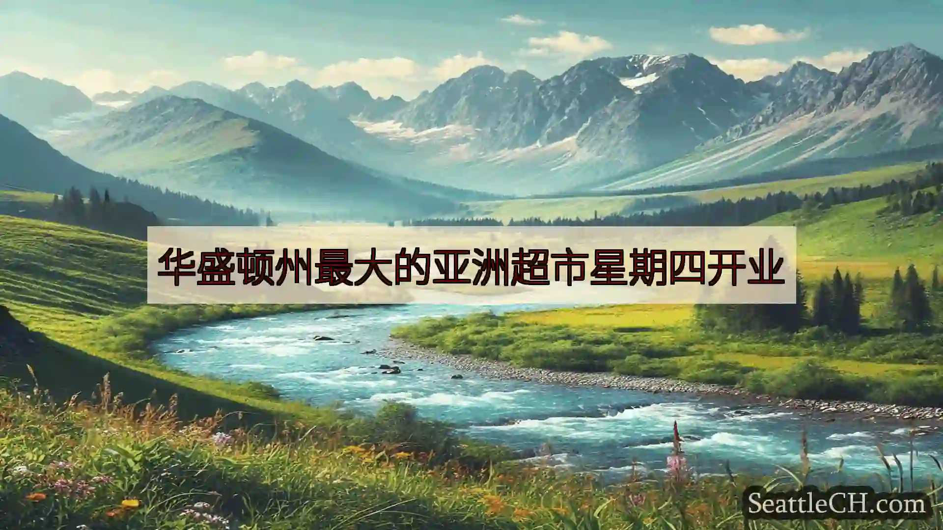 西雅图新闻 华盛顿州最大的亚洲超市星期四开业