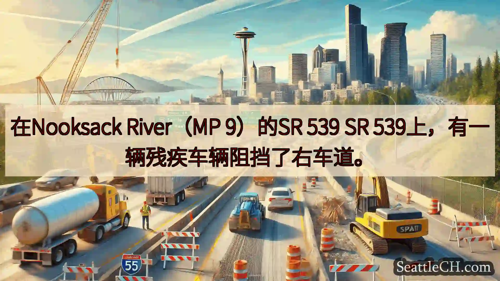 西雅图交通新闻 在Nooksack River（MP 9）的SR 539 SR
