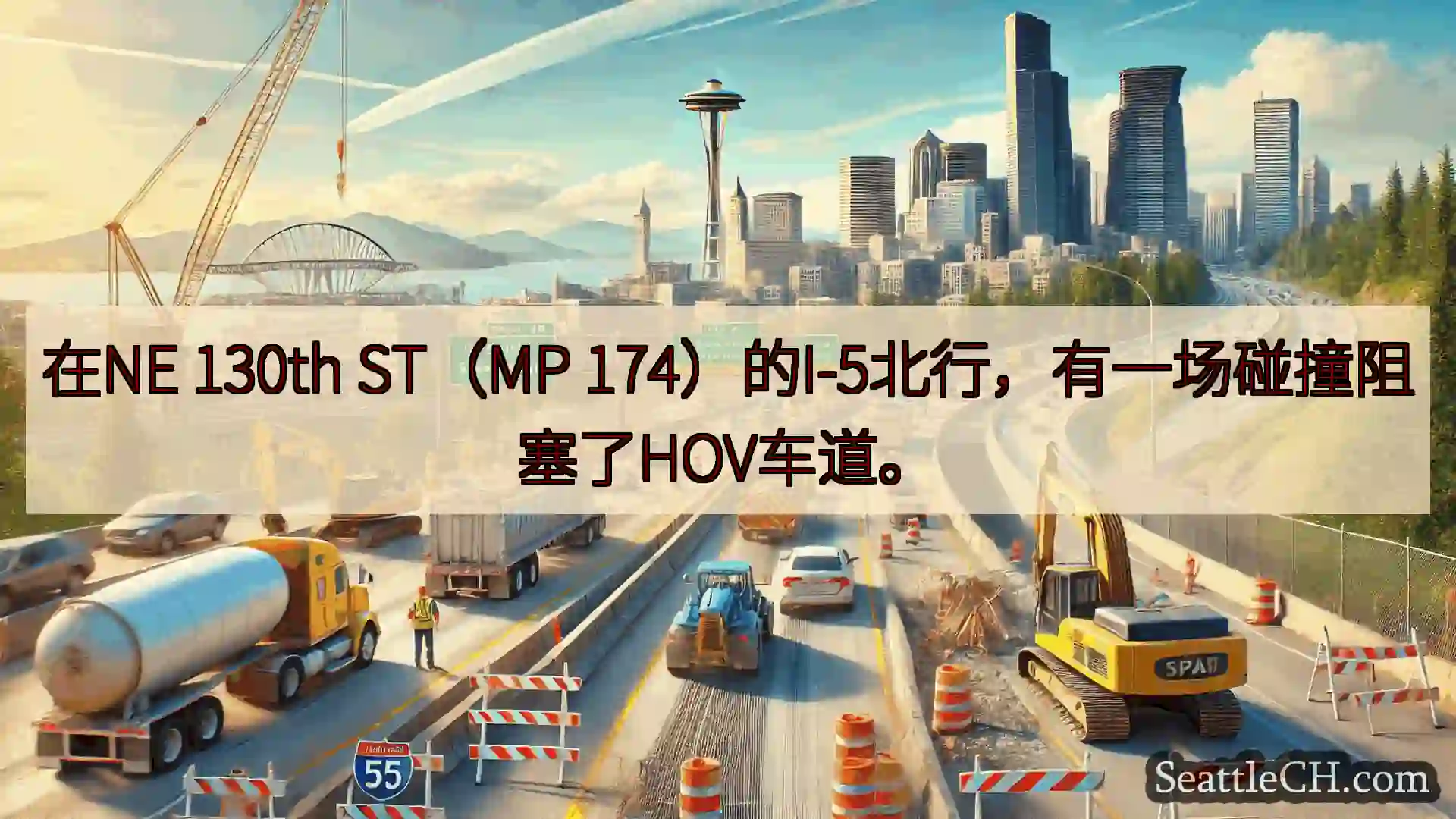 西雅图交通新闻 在NE 130th ST（MP