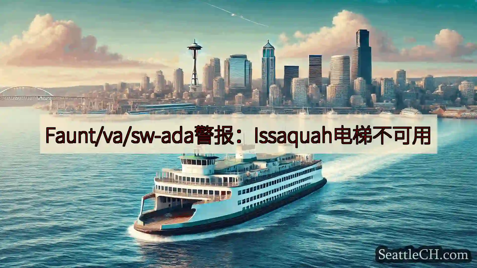 西雅图渡轮新闻 Faunt/va/sw-ada警报：Issaquah电梯不可用http