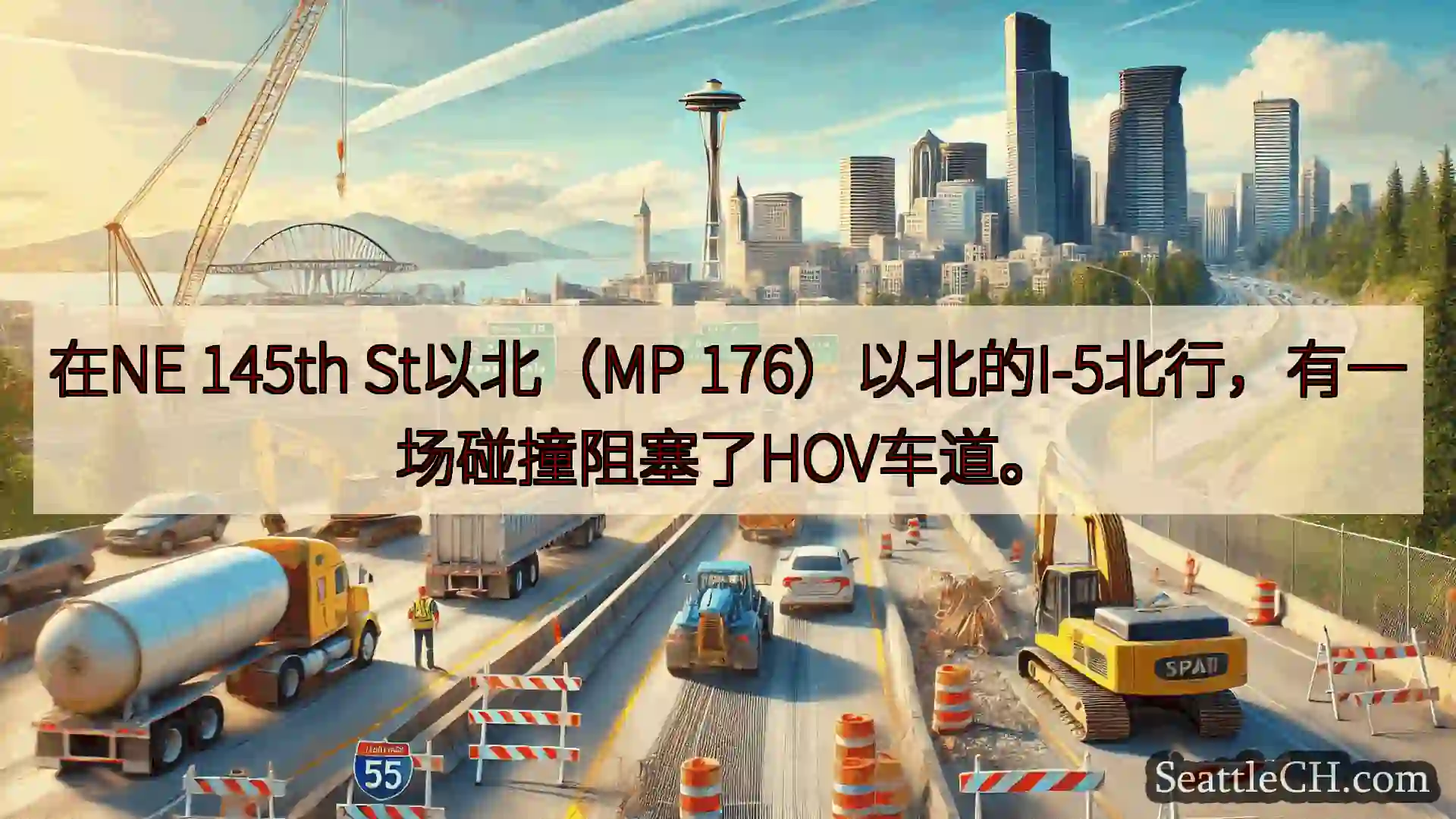 西雅图交通新闻 在NE 145th St以北（MP