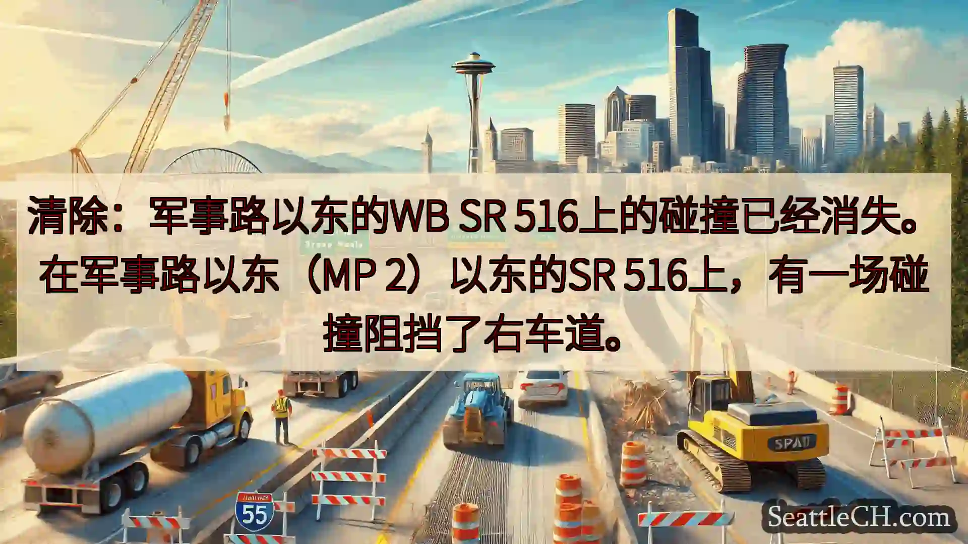 西雅图交通新闻 清除：军事路以东的WB SR