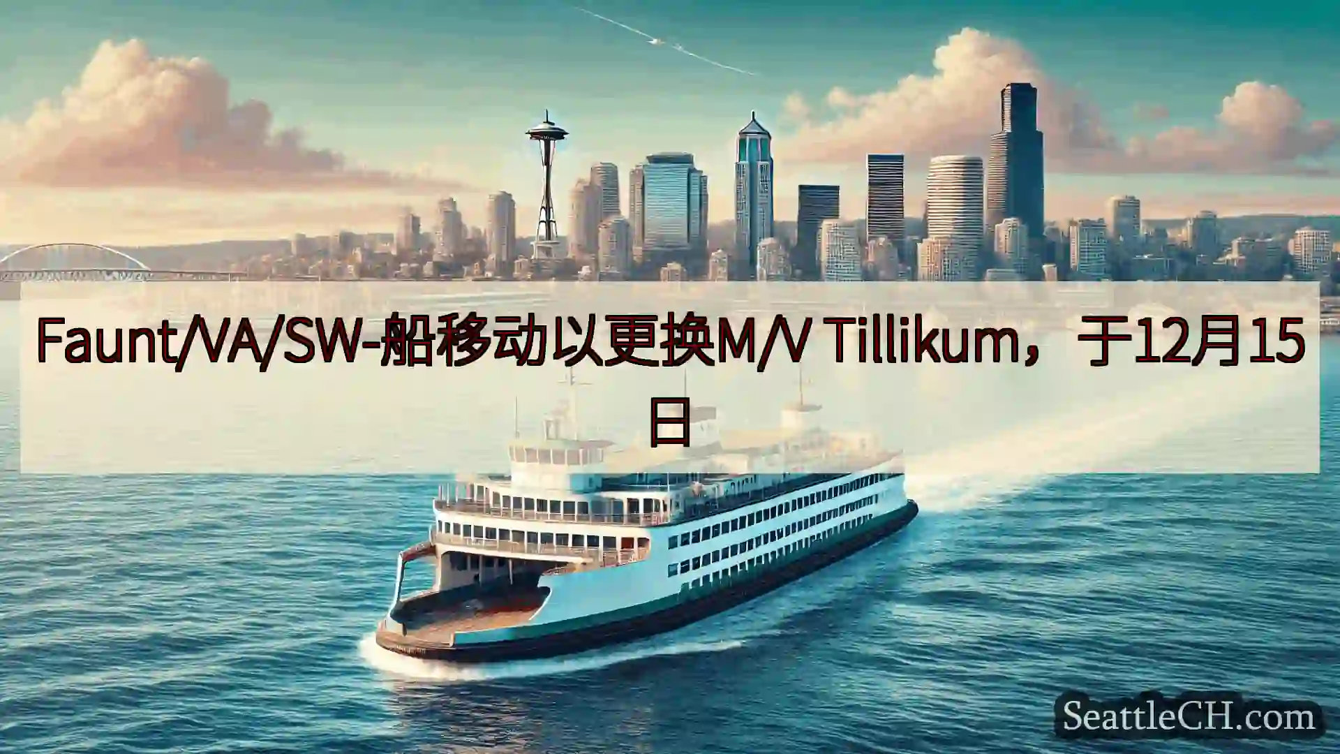 西雅图渡轮新闻 Faunt/VA/SW-船移动以更换M/V