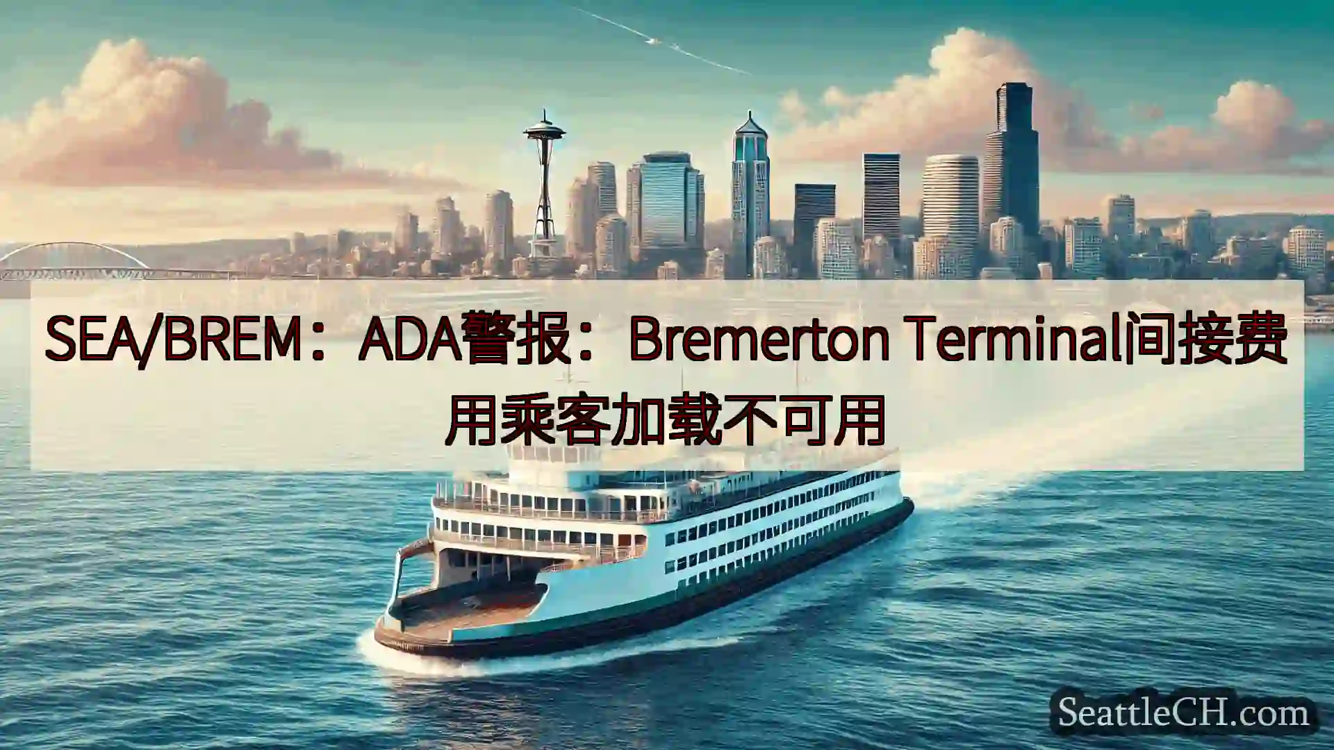 西雅图渡轮新闻 SEA/BREM：ADA警报：Bremerton