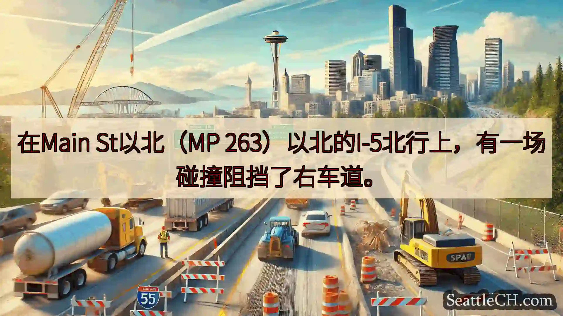 西雅图交通新闻 在Main St以北（MP