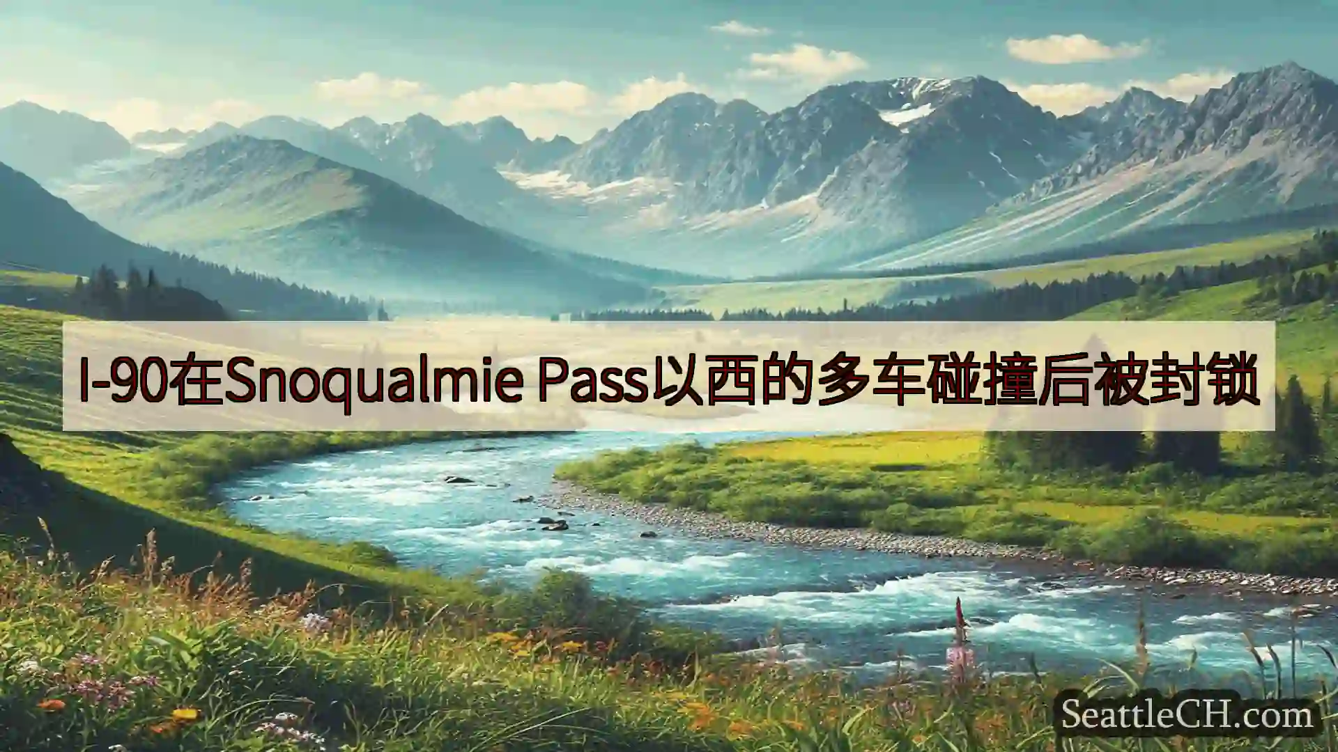 西雅图新闻 I-90在Snoqualmie Pass以西的多车碰撞后被封锁